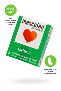 Презервативы Masculan, 19 см, Ø5,3, Анатомические (Anatomic)