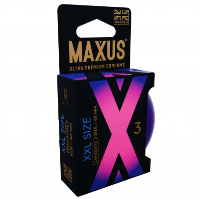 Презервативы MAXUS XXL №3, с увеличенным размером, 3 шт