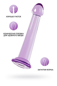 Нереалистичный фаллоимитатор Jelly Dildo Toyfa Basic, TPE, фиолетовый