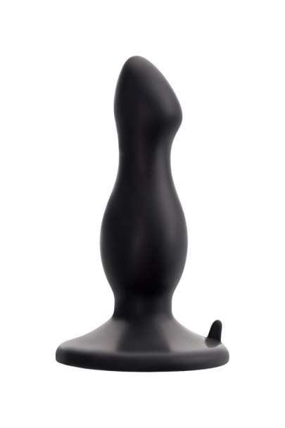 Анальная втулка Toyfa POPO Pleasure Antlia, силиконовая, черная,10,5 см, Ø3,1 см (арт. 731423)