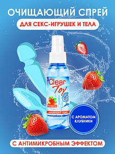 Очищающий спрей "Clear toy" Strawberry с антимикробным эффектом (с клубничным ароматом), 100 мл (арт. LB-14012)