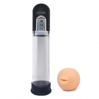 Автоматическая вакуумная помпа 2-in-1 Blowjob Auto Sucker & Penis Enlarger Pump