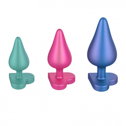 Набор анальных пробок Romp Luster, 3 шт, Ø 2,9 – 4,1 см (арт. RP281SGZ) 
