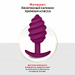 Gvibe Gplug Twist 2 Raspberry витая силиконовая анальная пробка для ношения, 10.5 см