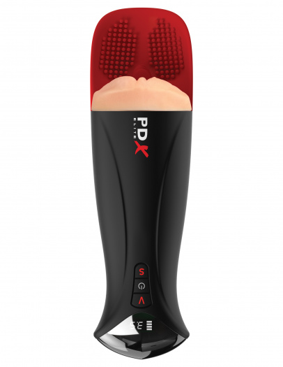 Мастурбатор в колбе с вибрацией Fuck-O-Matic Pro XL Pipedream RD55221PD