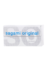 Презервативы Sagami, original 0.02, extra lub, полиуретан, 19 см, 5,8 см