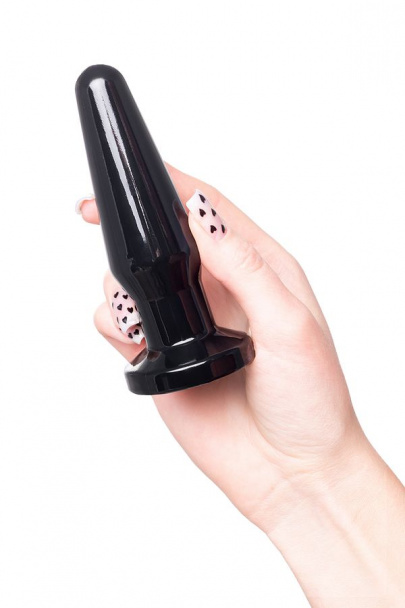 Анальная втулка Toyfa POPO Pleasure Gemini β, TPE, черная, 12,4 см, Ø3,6 см (арт. 731412)