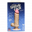Вибромассажер реалистик 6 с мошонкой на присоске The Realistic® Cock UR3® Vibrating 6” - White