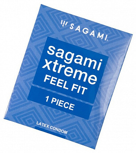 Презервативы Sagami Xtreme Feel Fit, супероблегающие, латекс, 19,5 см, 5,1 см