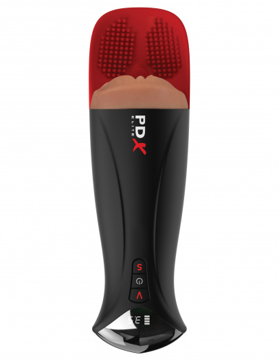 Мастурбатор в колбе с вибрацией Fuck-O-Matic Pro XL Pipedream RD55229PD