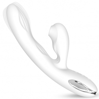 Вибратор BeYourLover Eria с вакуумной стимуляцией, функцией tapping и нагревом (арт. S106B)