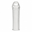 Текстурированная насадка на пенис 6,5in Clear Textured Penis Enhancing Sleeve Extension