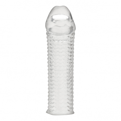 Текстурированная насадка на пенис 6,5in Clear Textured Penis Enhancing Sleeve Extension