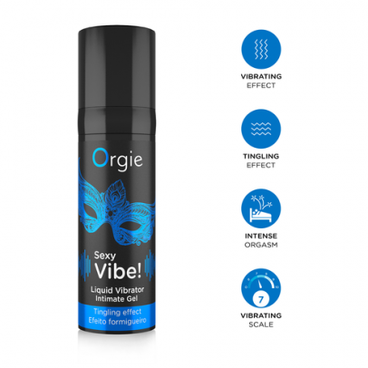 Гель Orgie Sexy Vibe Liquid Vibrator с эффектом вибрации, 15 мл