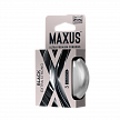 Презервативы MAXUS Extra Strong №3 в железном кейсе, черные, утолщенные, 3 шт
