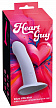 Вибростимулятор на присоске Heart Guy, голубой