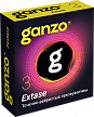 Презервативы Ganzo Экстаз (Extase), с точечно-ребристой поверхностью, 3 шт