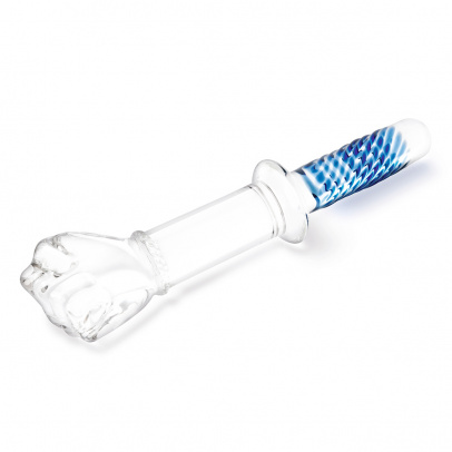 Фаллоимитатор-кулак из стекла 11 in с рукоятью Glass Fist Double Ended With Handle Grip