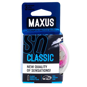 Презервативы Maxus Classic, латекс, 18 см, Ø 5,3, кейс в подарок