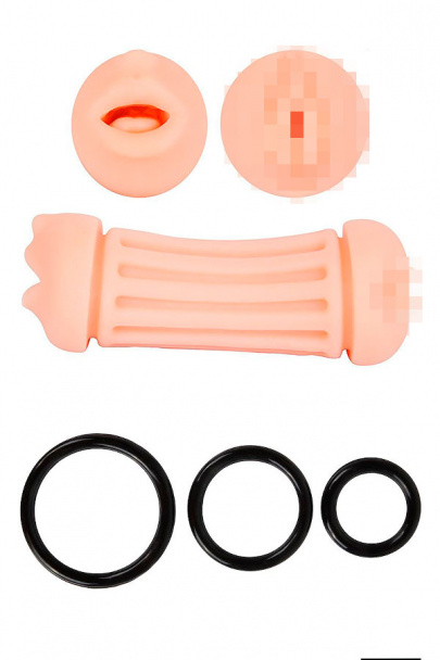 Мастурбатор Май сэкси герл (My sexy girl), рот+вагина, ТПР (TPR), телесный (арт. SF-70265)