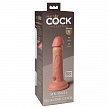 Фаллоимитатор King Cock Elite Dual Density реалистик, телесный, 15 см