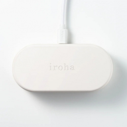 Эрекционное кольцо iroha paiRING+ Very Peri с усиленной вибрацией